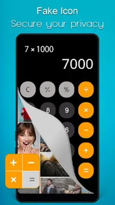 Calculator Lock – Hide Photos android App screenshot 1